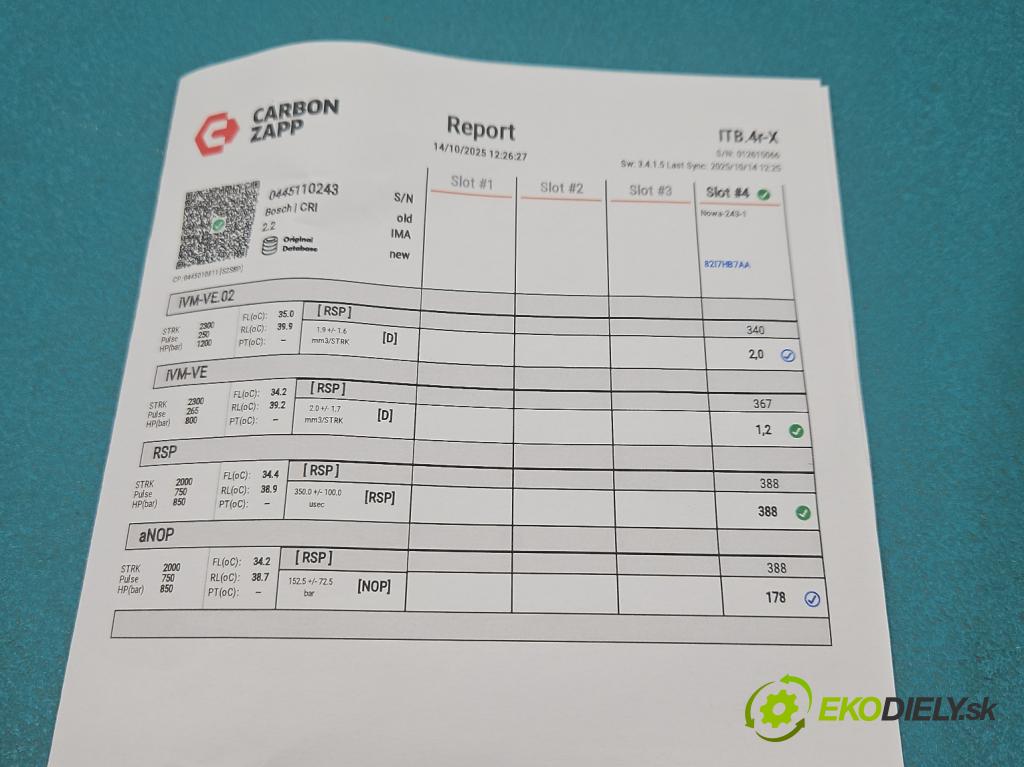 Opel Astra III 2004-2014 1.9 cdti 150 HP manual 110 kW 1910 cm3 5- vstrek 0445110243 (Vstrekovač paliva)