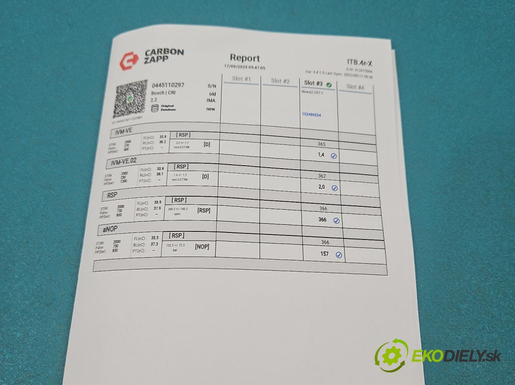 Citroen C4 Grand picasso I 2006-2013 1.6 HDi 109 HP automatic 80 kW 1560 cm3 5- vstrek 0445110297 (Vstrekovač paliva)