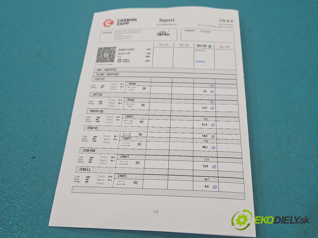 Citroen C4 Grand picasso I 2006-2013 1.6 HDi 109 HP automatic 80 kW 1560 cm3 5- vstrek 0445110297 (Vstrekovač paliva)