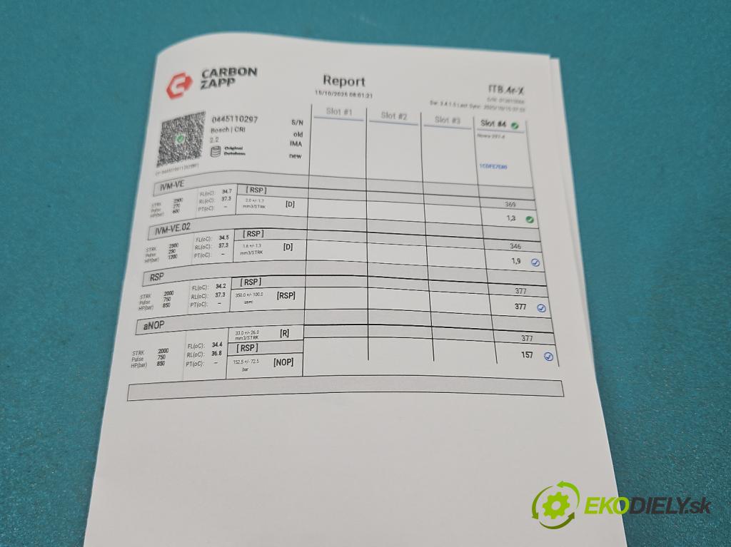 Citroen C4 Grand picasso I 2006-2013 1.6 HDi 109 HP automatic 80 kW 1560 cm3 5- vstrek 0445110297 (Vstrekovač paliva)