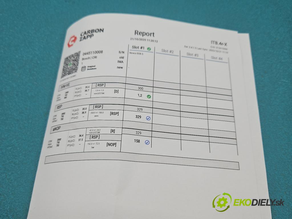 Peugeot Partner I 1996-2008 2.0 hdi 90 HP manual 66 kW 1997 cm3 5- vstrek 0445110008 (Vstrekovač paliva)