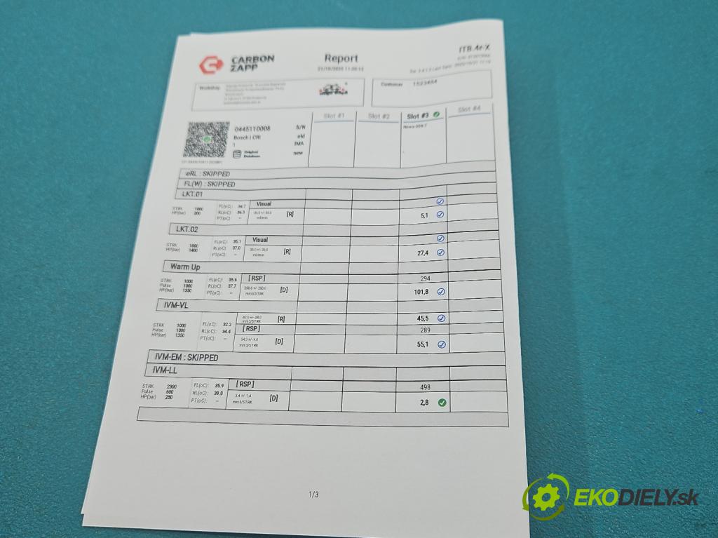 Peugeot Partner I 1996-2008 2.0 hdi 90 HP manual 66 kW 1997 cm3 5- vstrek 0445110008 (Vstrekovač paliva)