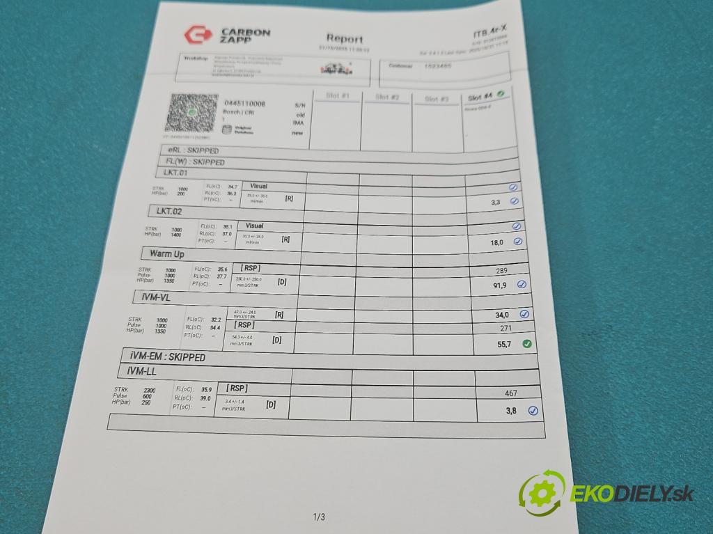 Peugeot Partner I 1996-2008 2.0 hdi 90 HP manual 66 kW 1997 cm3 5- vstrek 0445110008 (Vstrekovač paliva)