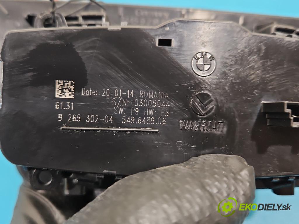 Bmw 3 F30 2011-2018 2.0d 184hp manual 135 kW 1995 cm3 4- prepínač světla: na doska: 9265302