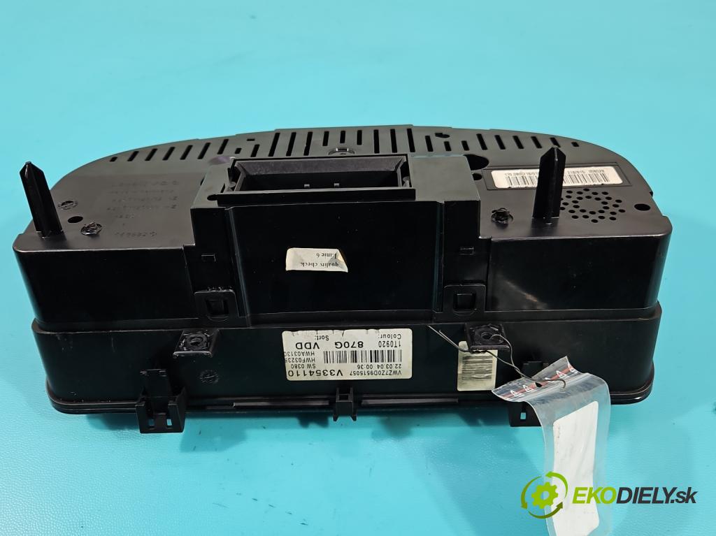 Vw Touran I 2003-2015 1.9 tdi 101 HP manual 74 kW 1896 cm3 5- prístrojovka/ budíky 1T0920870G (Prístrojová doska)