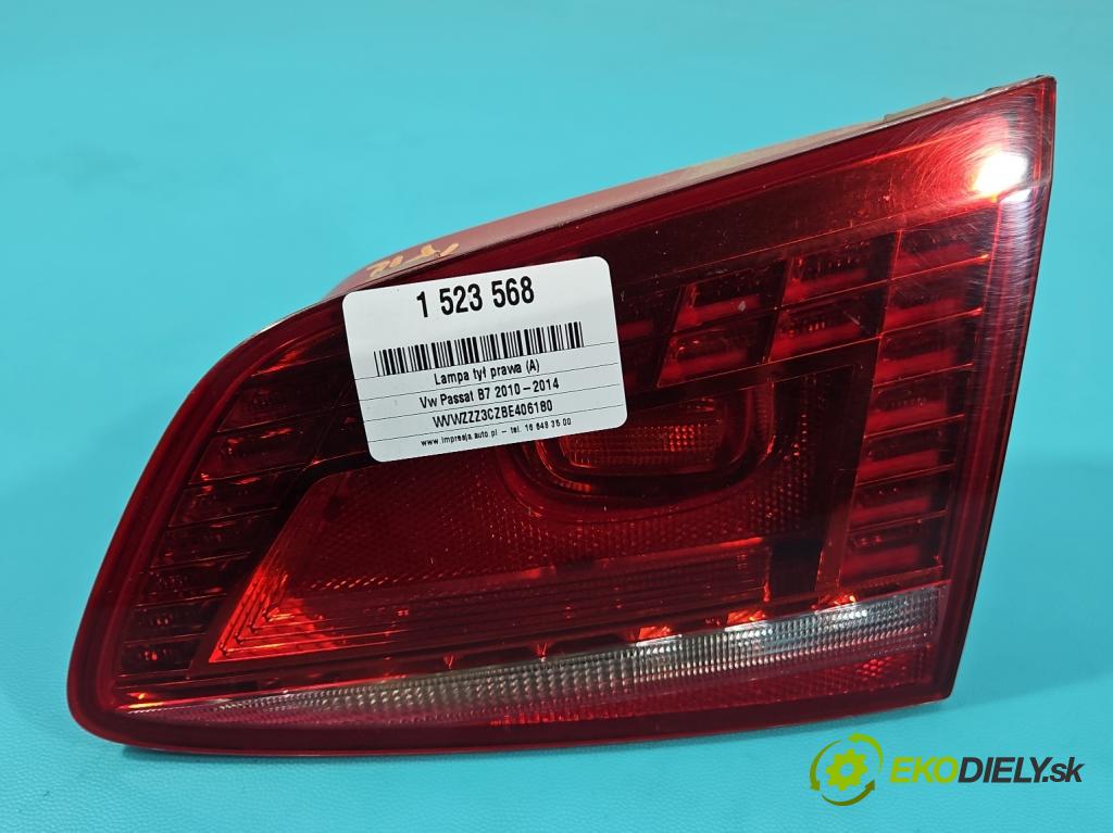 Vw Passat B7 2010-2014 2.0 TSI 211KM automatic 155 kW 1984 cm3 5- světlo zadní pravé  (Klika dveří ostatní)