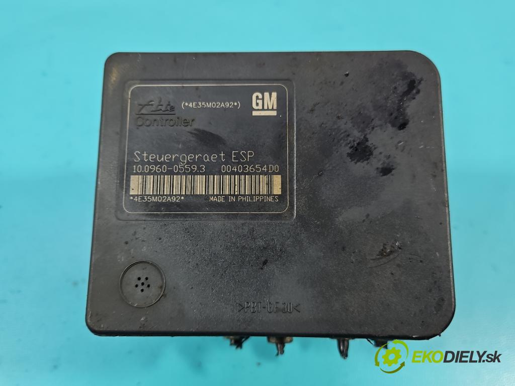 Opel Zafira B 2005-2014 1.9 CDTI 120 HP manual 88 kW 1910 cm3 5- čerpadlo abs 13234911 (Pumpa ABS)