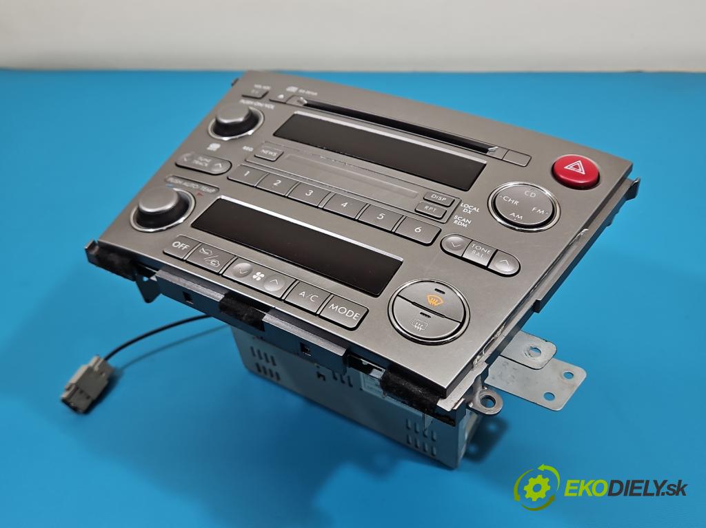 Subaru Legacy IV 2004-2009 2.0 boxer 137 HP manual 101 kW 1994 cm3 5- Radio originál 86201AG400