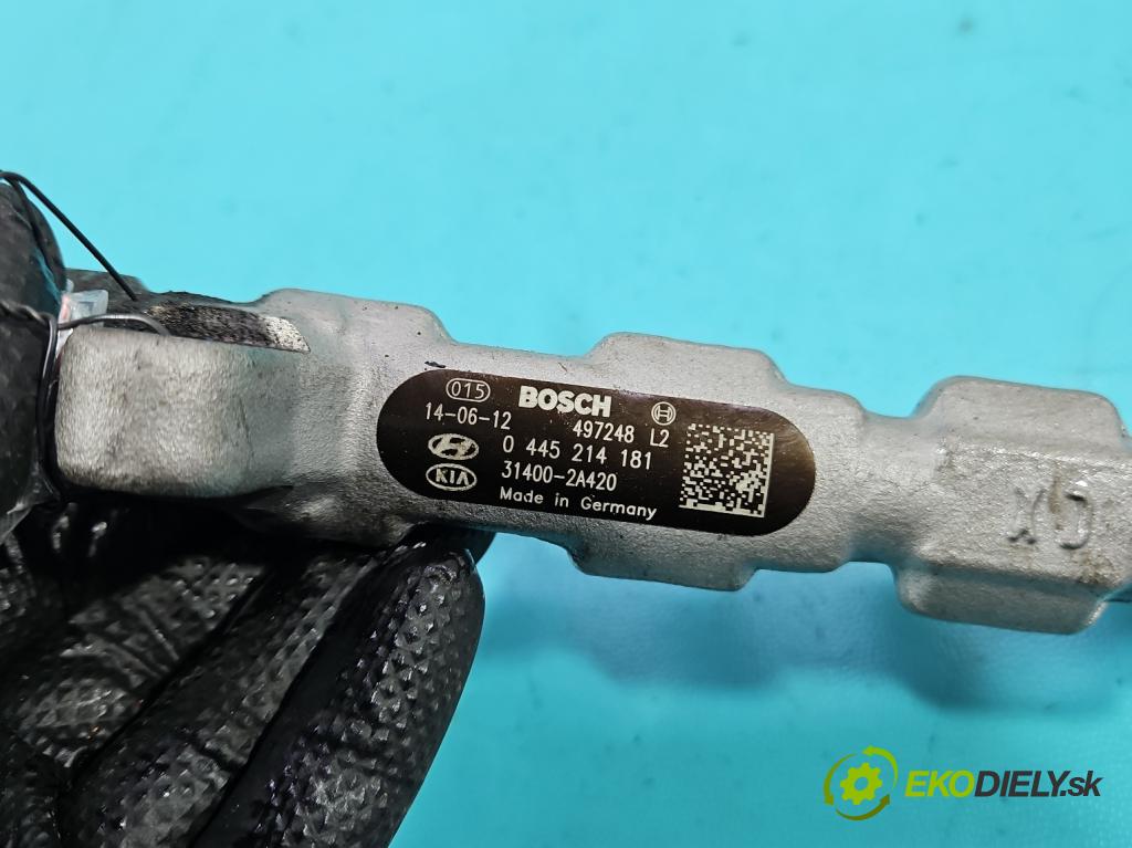 Hyundai I30 II 2012-2016 1.6 crdi 110 HP manual 81 kW 1582 cm3 5- lišta vstrekovacia 0445214181 (Vstrekovacia lišta)