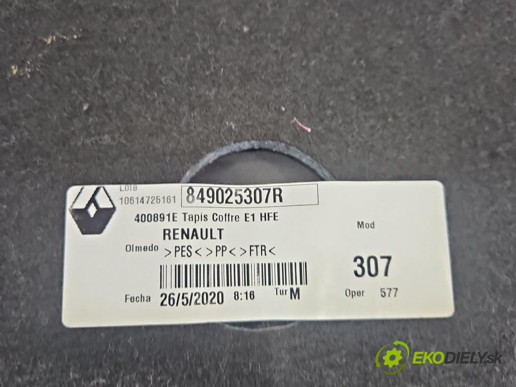 Renault Kadjar 2015-2022 1.3 140 HP automatic 103 kW 1332 cm3 5- koberec do auta kufra: 849025307R