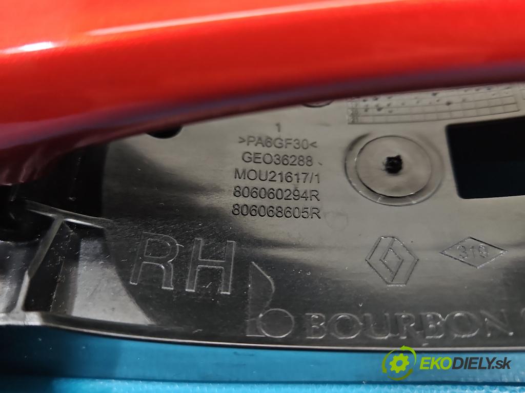 Renault Kadjar 2015-2022 1.3 140 hp automatic 103 kW 1332 cm3 5- klika zadní pravé 806060294R (Klika dveří ostatní)