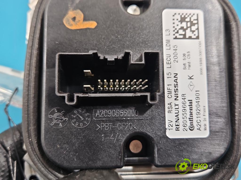 Renault Kadjar 2015-2022 1.3 140 HP automatic 103 kW 1332 cm3 5- střídač: xenon A2C19204901 (Riadiaca jednotka xenónu)