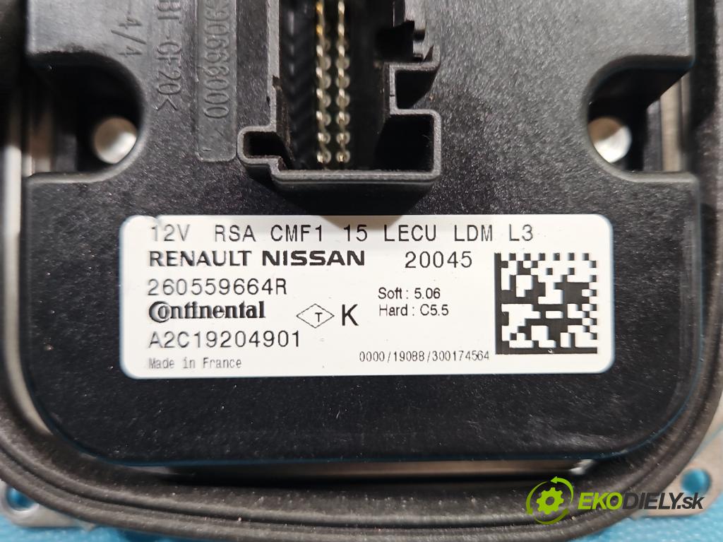 Renault Kadjar 2015-2022 1.3 140 HP automatic 103 kW 1332 cm3 5- střídač: xenon A2C19204901 (Riadiaca jednotka xenónu)