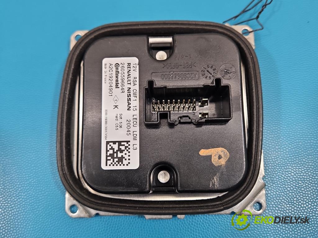 Renault Kadjar 2015-2022 1.3 140 HP automatic 103 kW 1332 cm3 5- střídač: xenon A2C19204901 (Riadiaca jednotka xenónu)