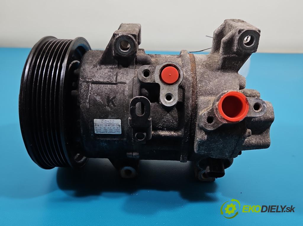 Toyota Corolla Verso II 2004-2009 2.2 d4d 136 HP manual 100 kW 2231 cm3 5- Kompresor: klimatizácie 447260-1743 (Kompresor klimatizácie)