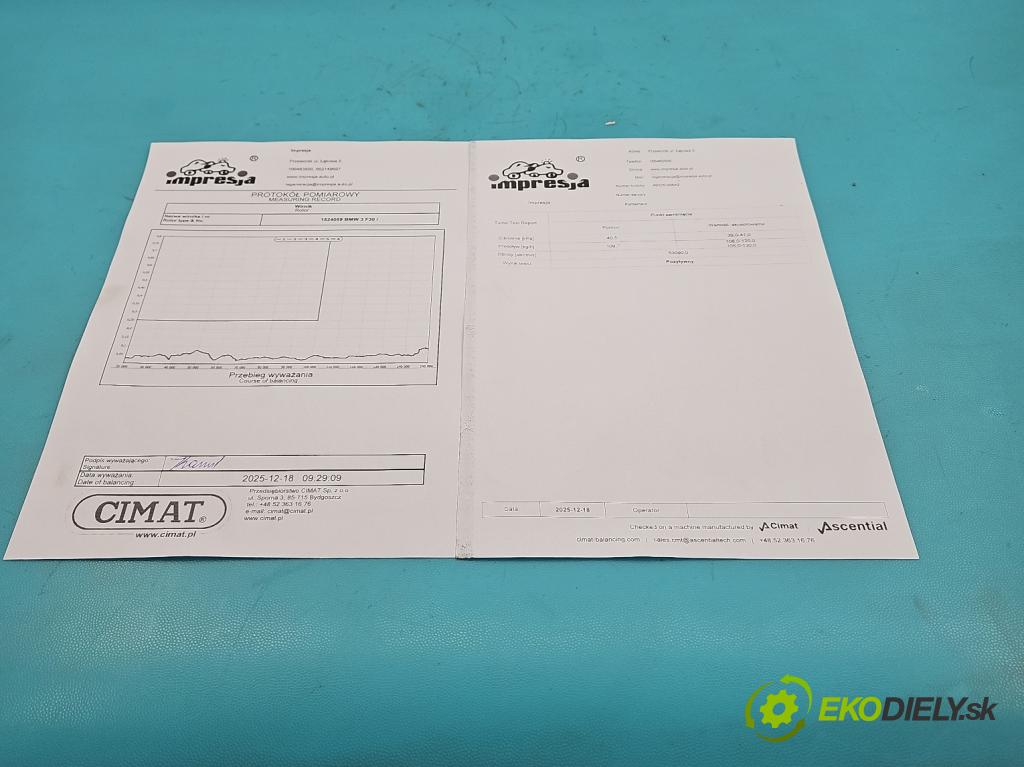 Bmw 3 F30 2011-2018 2.0d 184hp manual 135 kW 1995 cm3 4- turbodúchadlo, turbo repasovaná 49335-00642