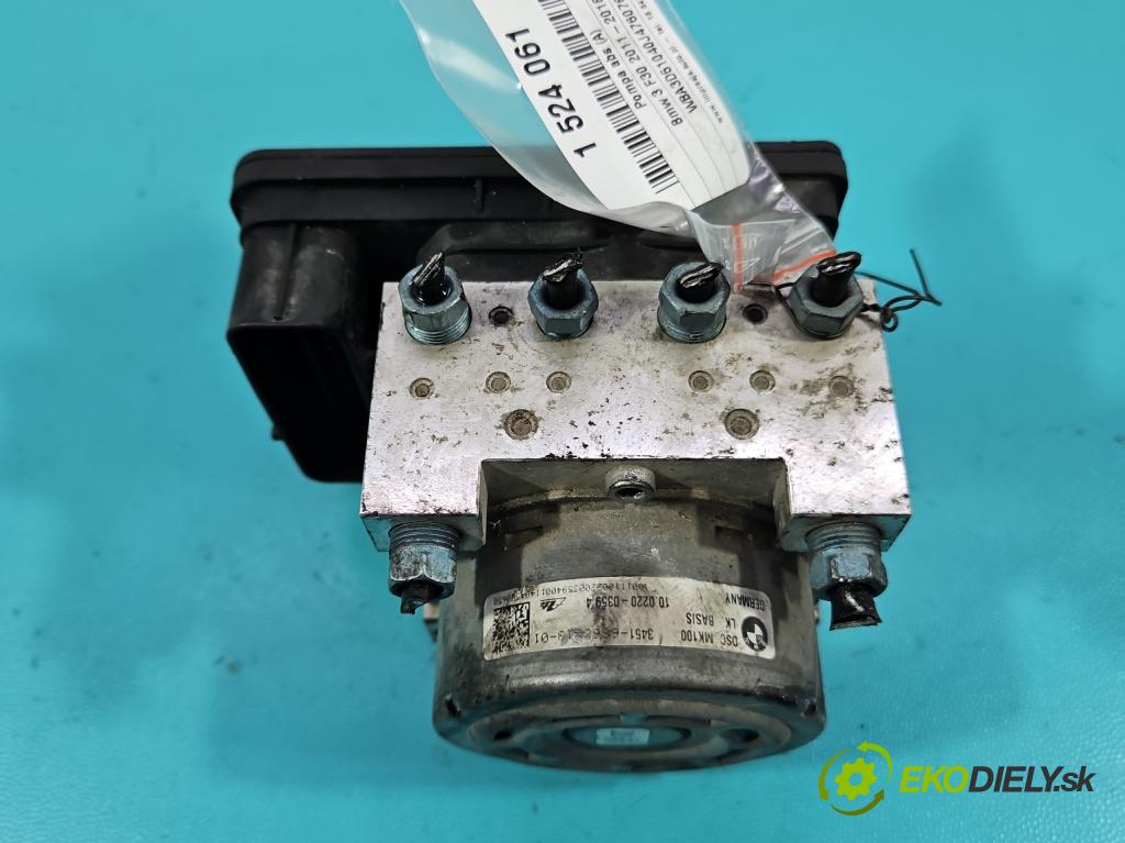 Bmw 3 F30 2011-2018 2.0d 184hp manual 135 kW 1995 cm3 4- čerpadlo abs 6868319 (Pumpa ABS)