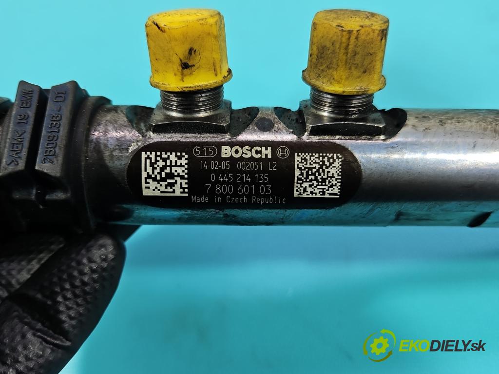 Bmw 3 F30 2011-2018 2.0d 184 hp manual 135 kW 1995 cm3 4- lišta vstřikovací 0445214135 (Vstřikovací lišta)