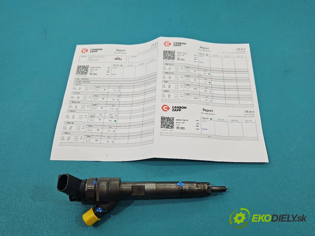 Bmw 3 F30 2011-2018 2.0d 184hp manual 135 kW 1995 cm3 4- vstrek 0445110616 (Vstrekovač paliva)
