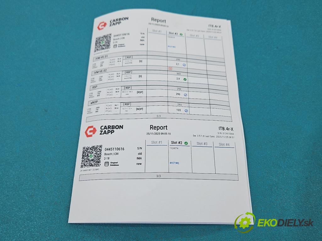 Bmw 3 F30 2011-2018 2.0d 184hp manual 135 kW 1995 cm3 4- vstrek 0445110616 (Vstrekovač paliva)