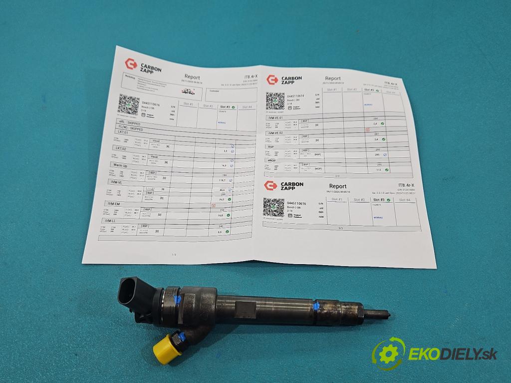 Bmw 3 F30 2011-2018 2.0d 184hp manual 135 kW 1995 cm3 4- vstrek 0445110616 (Vstrekovač paliva)