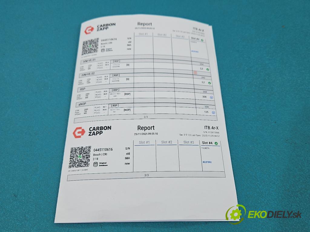 Bmw 3 F30 2011-2018 2.0d 184hp manual 135 kW 1995 cm3 4- vstrek 0445110616 (Vstrekovač paliva)