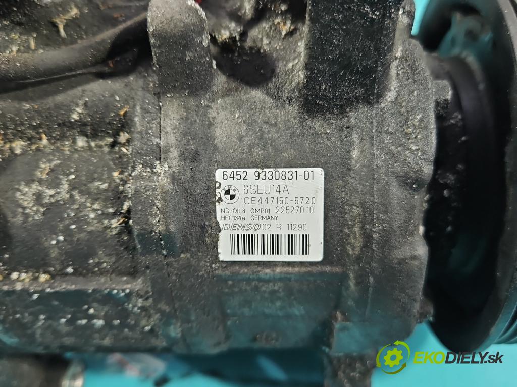 Bmw 3 F30 2011-2018 2.0d 184hp manual 135 kW 1995 cm3 4- Kompresor: klimatizácie 9330831 (Kompresor klimatizácie)