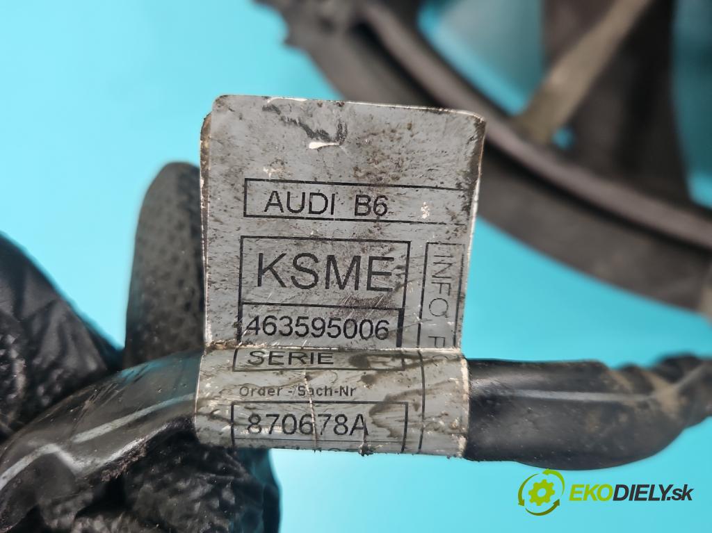 Audi A4 B6 2000-2004 2.0 20v 131 HP manual 96 kW 1984 cm3 4- Ventilátor chladiča 8E0959501B