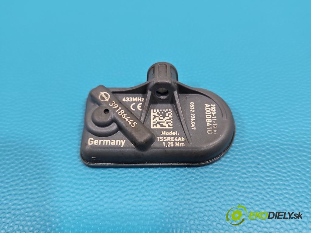 Opel Astra V  2015-2022 1.6 CDTI 110 HP manual 81 kW 1598 cm3 5- snímač tlak: pneumatika 39186445 (Snímač tlaku v pneumatike)