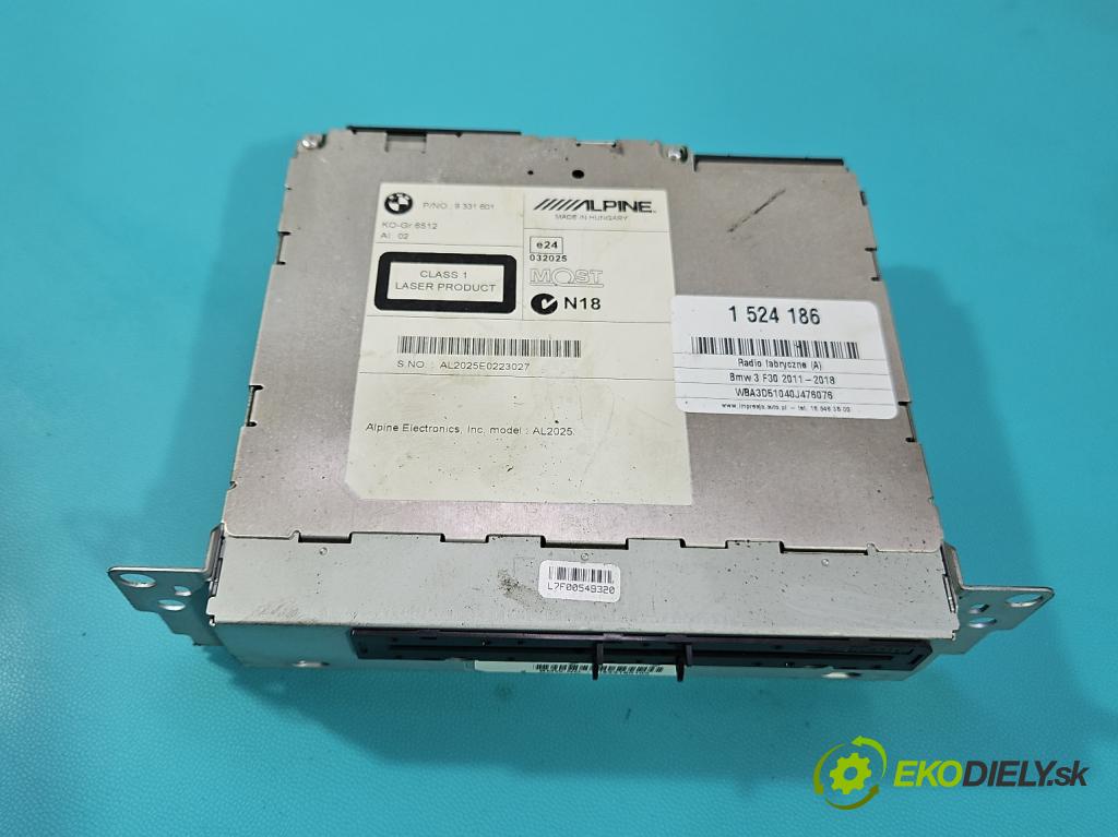 Bmw 3 F30 2011-2018 2.0d 184hp manual 135 kW 1995 cm3 4- Radio originál 9331601