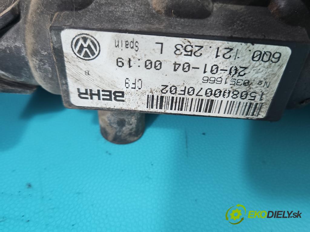 Skoda Fabia I 1999-2007 1.2 12V 64 HP manual 47 kW 1198 cm3 5- chladič voda: 6Q0121253L (Chladič vody)