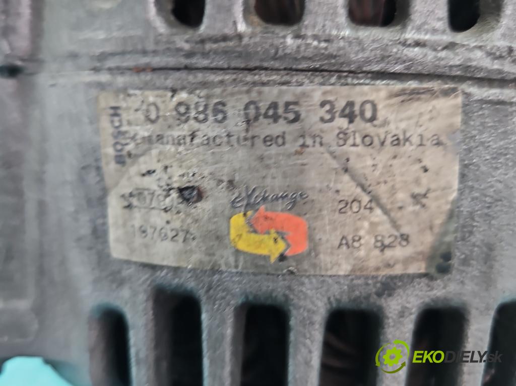 Vw Touran I 2003-2015 1.9 tdi 101 HP manual 74 kW 1896 cm3 5- Alternator 0986045340 (Alternátor)