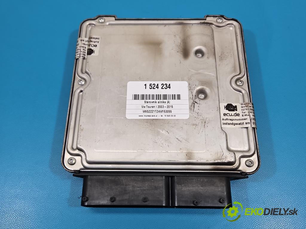 Vw Touran I 2003-2015 1.9 tdi 101 HP manual 74 kW 1896 cm3 5- riadiaca jednotka motora 03G906016BT