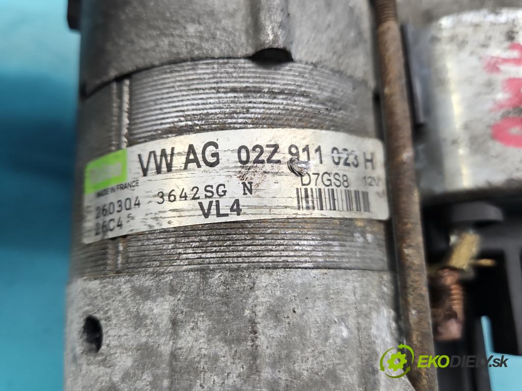 Vw Touran I 2003-2015 1.9 tdi 101 hp manual 74 kW 1896 cm3 5- startér: 02Z911023H (Startér)