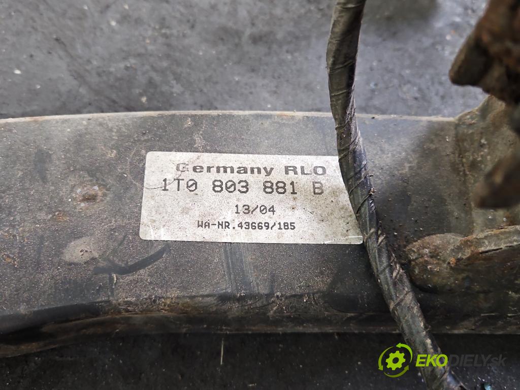 Vw Touran I 2003-2015 1.9 tdi 101 hp manual 74 kW 1896 cm3 5- oko tažné  (Tažné zařízení)