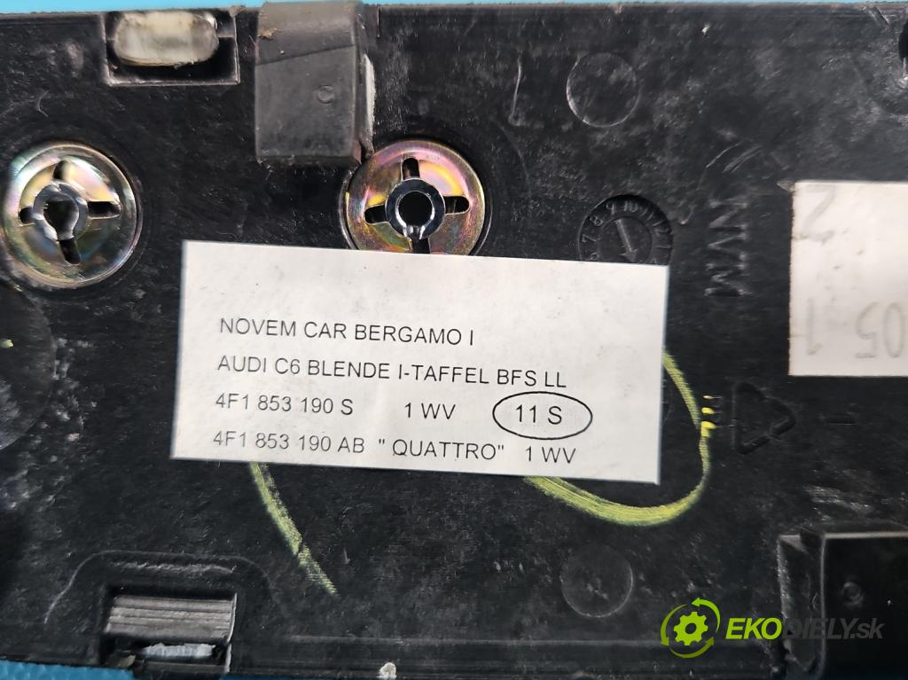 Audi A6 C6 2004-2011 2.7 TDI 179KM automatic 132 kW 2698 cm3 5- lišta ozdobná vnitŕní: 4F0867867419A