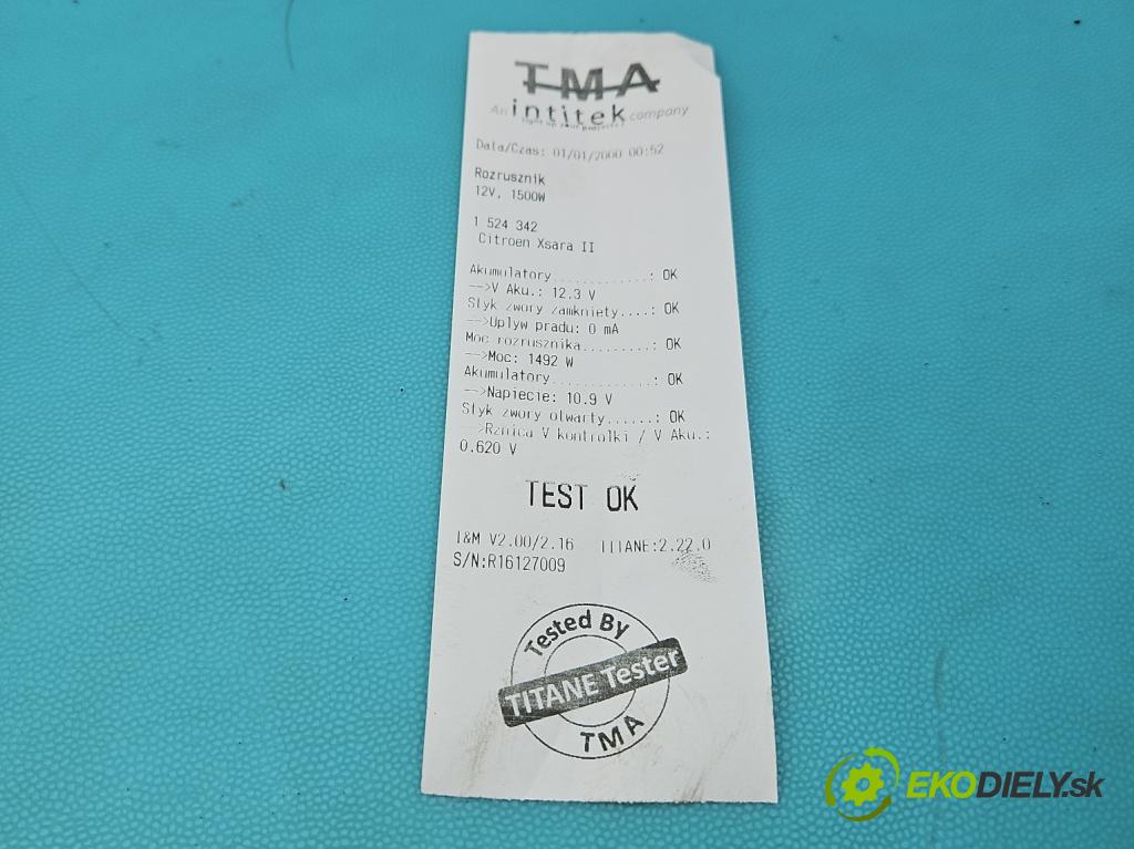 Citroen Xsara II 2000-2004 2.0 16V 136 HP manual 100 kW 1997 cm3 5- štartér  (Štartér)