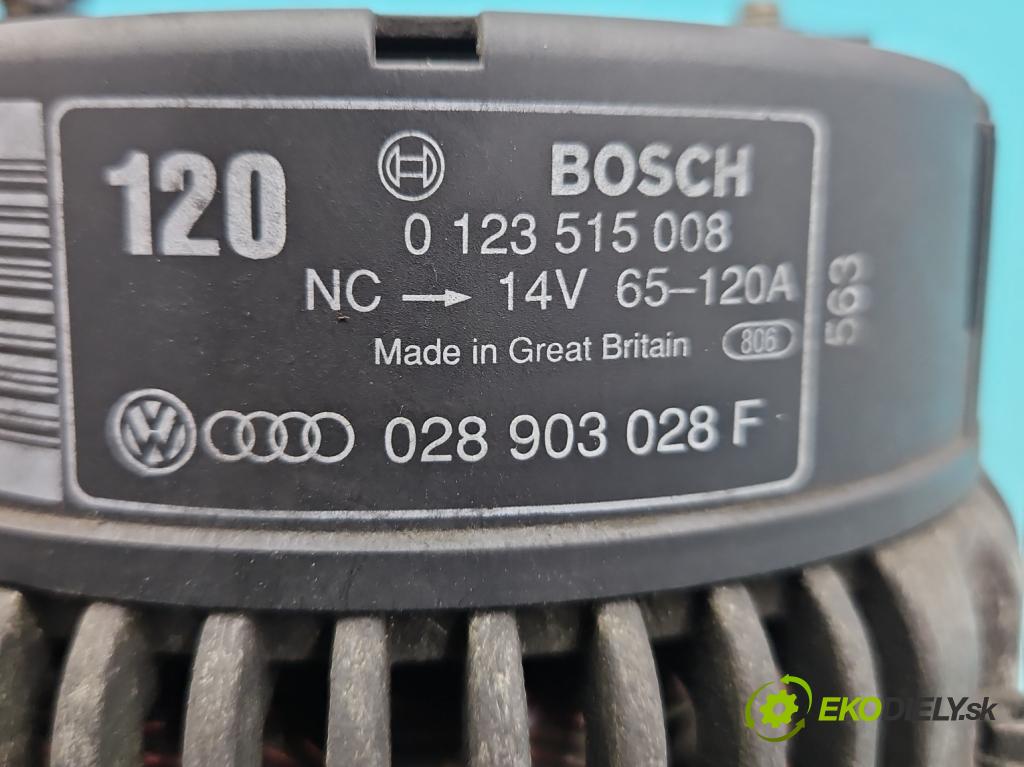 Audi A4 B5 1994-2001 1.9 tdi 90 HP manual 66 kW 1896 cm3 4- Alternator 028903028F (Alternátor)