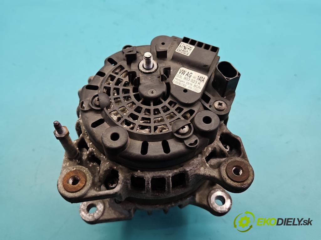 Skoda Octavia III 2013- 1.6 tdi 110 HP manual 81 kW 1598 cm3 5- Alternator 03L903023K (Alternátor)