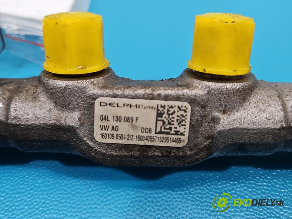 Skoda Octavia III 2013- 1.6 tdi 110 HP manual 81 kW 1598 cm3 5- lišta vstrekovacia 04L130089F (Vstrekovacia lišta)