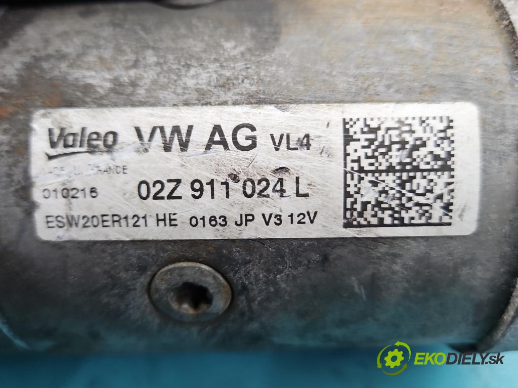 Skoda Octavia III 2013- 1.6 tdi 110 HP manual 81 kW 1598 cm3 5- štartér 02Z911024L (Štartér)