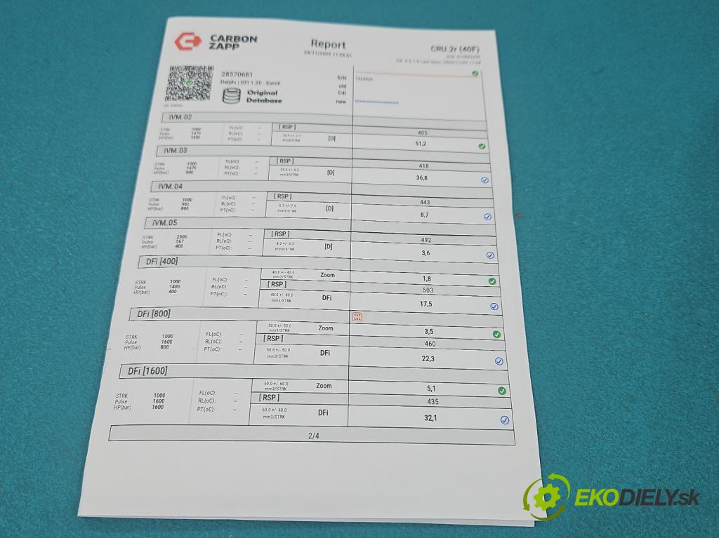 Skoda Octavia III 2013- 1.6 tdi 110 HP manual 81 kW 1598 cm3 5- vstrek 28370681 (Vstrekovač paliva)