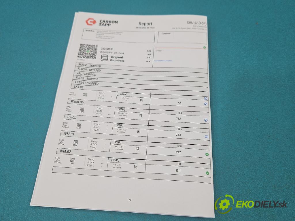 Skoda Octavia III 2013- 1.6 tdi 110 HP manual 81 kW 1598 cm3 5- vstrek 28370681 (Vstrekovač paliva)