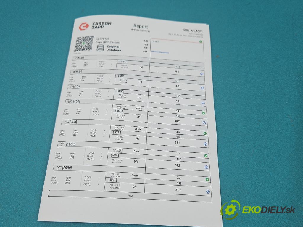 Skoda Octavia III 2013- 1.6 tdi 110 HP manual 81 kW 1598 cm3 5- vstrek 28370681 (Vstrekovač paliva)