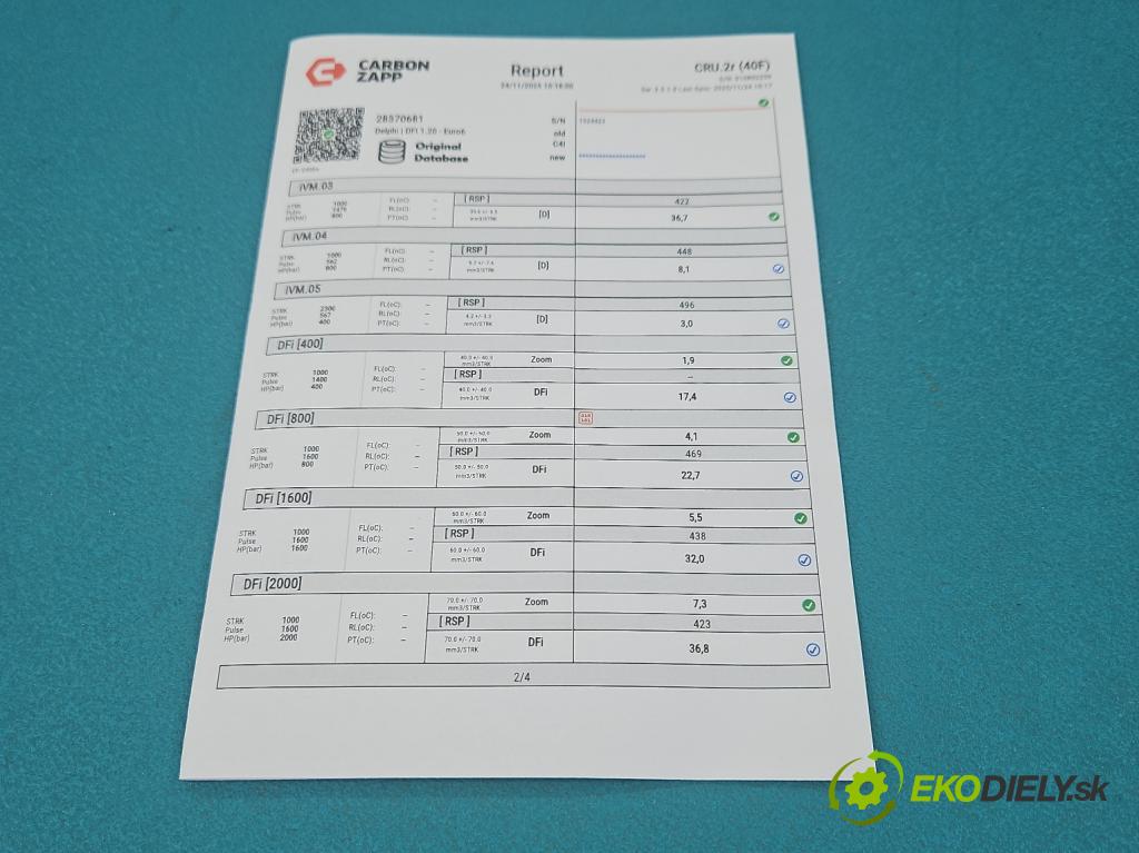 Skoda Octavia III 2013- 1.6 tdi 110 HP manual 81 kW 1598 cm3 5- vstrek 28370681 (Vstrekovač paliva)