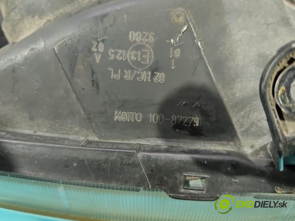 Mitsubishi Colt 1996-2004 1.3 75 HP manual 55 kW 1299 cm3 3- Reflektor: pravý 100-87279 (Svetlo predné pravé)