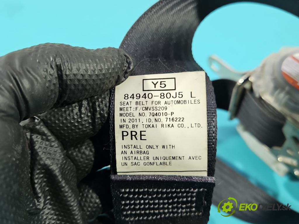 Suzuki SX4 I 2006-2014 2.0 16v 143 HP automatic 105 kW 1995 cm3 5- pas bezpečnosť: predné ľavý 84940-80J5