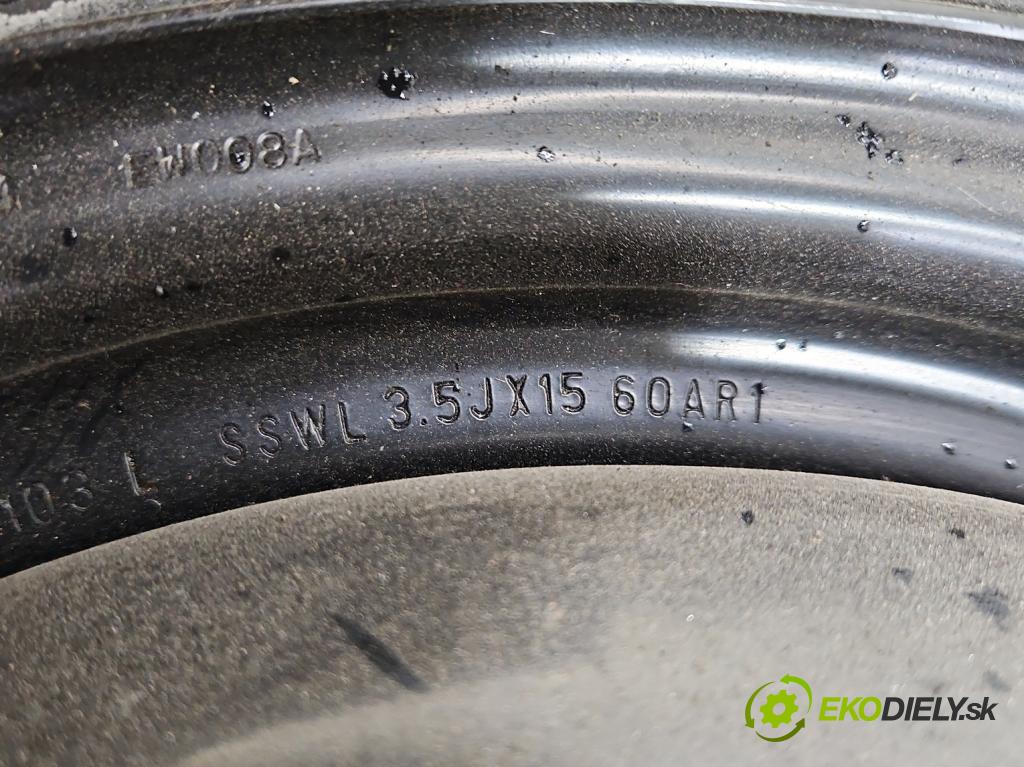 Citroen C3 II 2009-2016 1.6 hdi 92 HP manual 68 kW 1560 cm3 5- koleso rezervne 15"