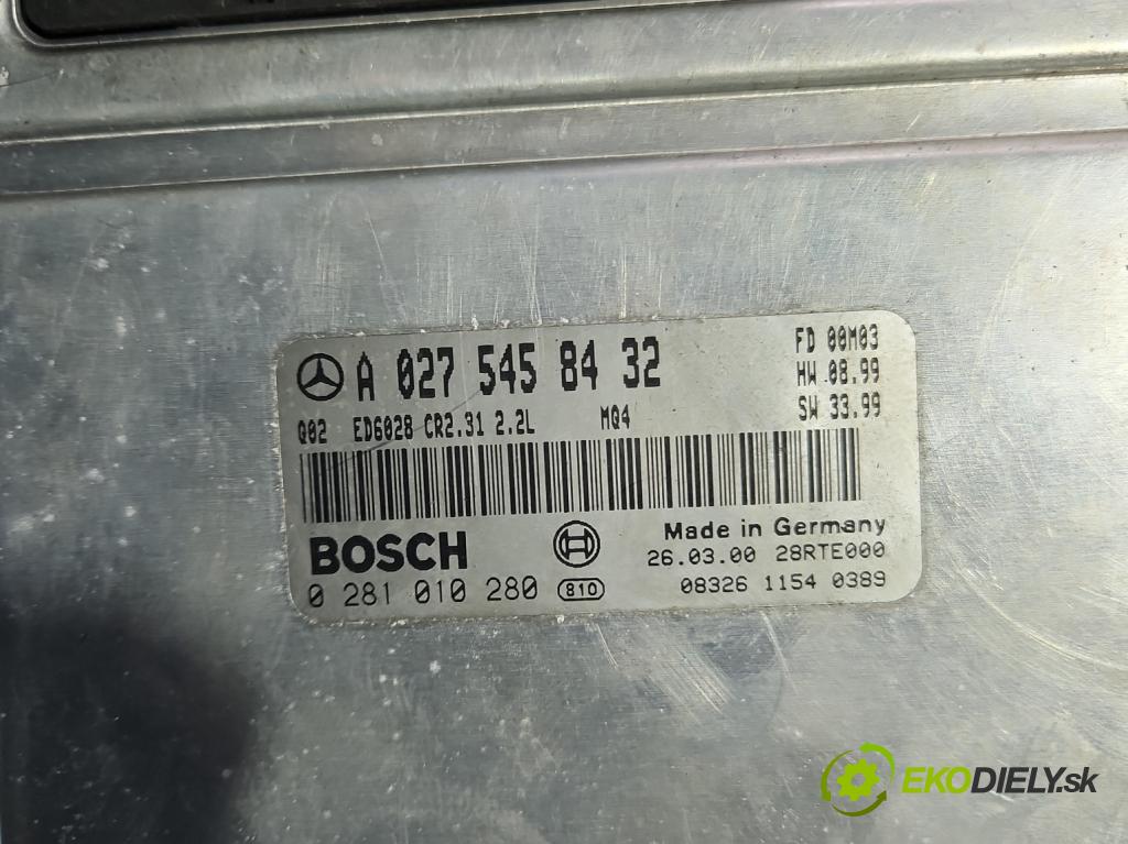 Mercedes Sprinter I 1995-2006 2.2 cdi 109 HP manual 80 kW 2148 cm3 5- riadiaca jednotka motora A0275458432