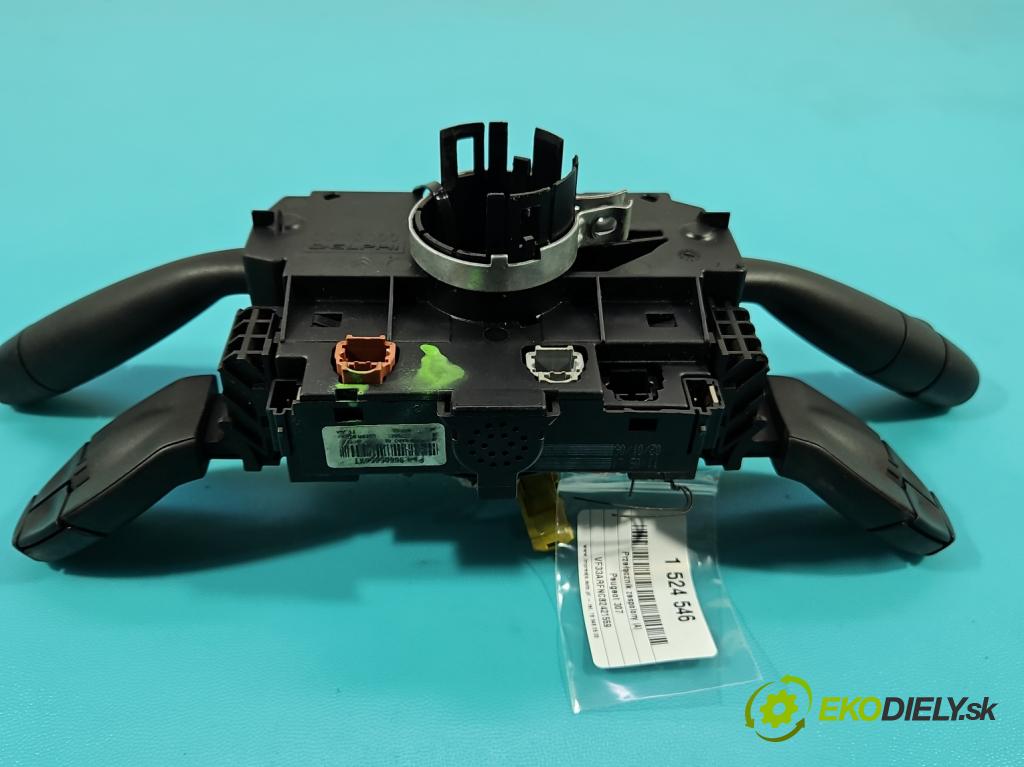 Peugeot 307 2.0 16V 136 HP manual 100 kW 1997 cm3 3- prepínač komplex: 96605656XT (Prepínacie páčky pod volantom)